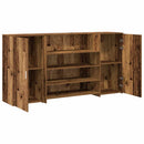 vidaXL recepciós pult antik fa 200x50x103,5 cm szerelt fa