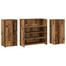 vidaXL recepciós pult antik fa 200x50x103,5 cm szerelt fa