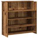 vidaXL recepciós pult antik fa 200x50x103,5 cm szerelt fa