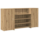 vidaXL recepciós pult kézműves tölgy 200x50x103,5 cm szerelt fa
