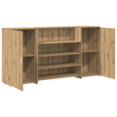 vidaXL recepciós pult kézműves tölgy 200x50x103,5 cm szerelt fa