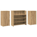 vidaXL recepciós pult kézműves tölgy 200x50x103,5 cm szerelt fa