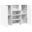 vidaXL recepciós pult fehér 135x50x103,5 cm szerelt fa