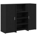 vidaXL recepciós pult fekete tölgyszínű 135x50x103,5 cm szerelt fa