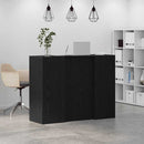 vidaXL recepciós pult fekete tölgyszínű 135x50x103,5 cm szerelt fa
