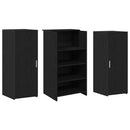 vidaXL recepciós pult fekete tölgyszínű 135x50x103,5 cm szerelt fa