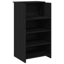 vidaXL recepciós pult fekete tölgyszínű 135x50x103,5 cm szerelt fa