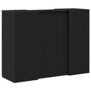 vidaXL recepciós pult fekete tölgyszínű 135x50x103,5 cm szerelt fa
