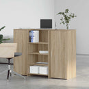 vidaXL recepciós pult sonoma tölgy 135x50x103,5 cm szerelt fa