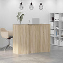 vidaXL recepciós pult sonoma tölgy 135x50x103,5 cm szerelt fa