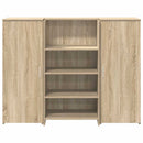 vidaXL recepciós pult sonoma tölgy 135x50x103,5 cm szerelt fa
