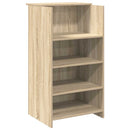 vidaXL recepciós pult sonoma tölgy 135x50x103,5 cm szerelt fa