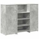 vidaXL recepciós pult betonszürke 135x50x103,5 cm szerelt fa