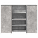 vidaXL recepciós pult betonszürke 135x50x103,5 cm szerelt fa