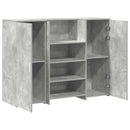 vidaXL recepciós pult betonszürke 135x50x103,5 cm szerelt fa