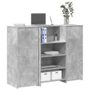 vidaXL recepciós pult betonszürke 135x50x103,5 cm szerelt fa