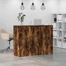 vidaXL recepciós pult füstös tölgy 135x50x103,5 cm szerelt fa