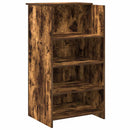 vidaXL recepciós pult füstös tölgy 135x50x103,5 cm szerelt fa