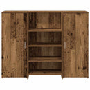 vidaXL recepciós pult antik fa 135x50x103,5 cm szerelt fa
