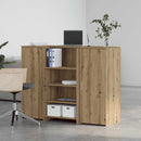 vidaXL recepciós pult kézműves tölgy 135x50x103,5 cm szerelt fa
