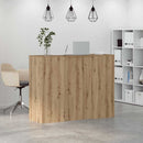 vidaXL recepciós pult kézműves tölgy 135x50x103,5 cm szerelt fa