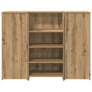 vidaXL recepciós pult kézműves tölgy 135x50x103,5 cm szerelt fa