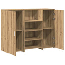 vidaXL recepciós pult kézműves tölgy 135x50x103,5 cm szerelt fa