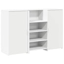 vidaXL recepciós pult fehér 155x50x103,5 cm szerelt fa