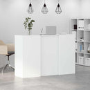 vidaXL recepciós pult fehér 155x50x103,5 cm szerelt fa