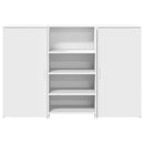vidaXL recepciós pult fehér 155x50x103,5 cm szerelt fa