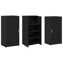 vidaXL recepciós pult fekete tölgyszínű 155x50x103,5 cm szerelt fa