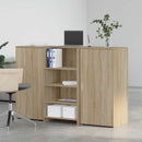 vidaXL recepciós pult sonoma tölgy 155x50x103,5 cm szerelt fa