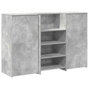 vidaXL recepciós pult betonszürke 155x50x103,5 cm szerelt fa