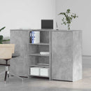 vidaXL recepciós pult betonszürke 155x50x103,5 cm szerelt fa