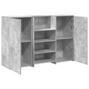 vidaXL recepciós pult betonszürke 155x50x103,5 cm szerelt fa