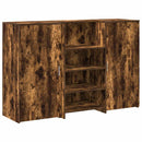 vidaXL recepciós pult füstös tölgy 155x50x103,5 cm szerelt fa