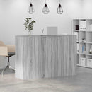 vidaXL recepciós pult szürke sonoma 155x50x103,5 cm szerelt fa