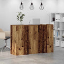 vidaXL recepciós pult antik fa 155x50x103,5 cm szerelt fa