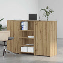 vidaXL recepciós pult kézműves tölgy 155x50x103,5 cm szerelt fa