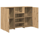 vidaXL recepciós pult kézműves tölgy 155x50x103,5 cm szerelt fa