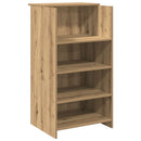 vidaXL recepciós pult kézműves tölgy 155x50x103,5 cm szerelt fa