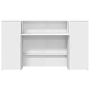 vidaXL fehér, rétegelt fa recepciós asztal 180 x 50 x 103,5 cm