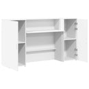 vidaXL fehér, rétegelt fa recepciós asztal 180 x 50 x 103,5 cm