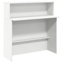 vidaXL fehér, rétegelt fa recepciós asztal 180 x 50 x 103,5 cm