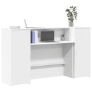 vidaXL fehér, rétegelt fa recepciós asztal 180 x 50 x 103,5 cm