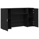 vidaXL fekete tölgyfa recepciósasztal 180 x 50 x 103,5 cm
