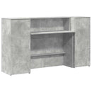 vidaXL recepciós pult betonszürke 180x50x103,5 cm szerelt fa