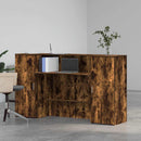 vidaXL recepciós pult füstös tölgy 180x50x103,5 cm szerelt fa
