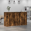 vidaXL recepciós pult füstös tölgy 180x50x103,5 cm szerelt fa