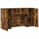 vidaXL recepciós pult füstös tölgy 180x50x103,5 cm szerelt fa